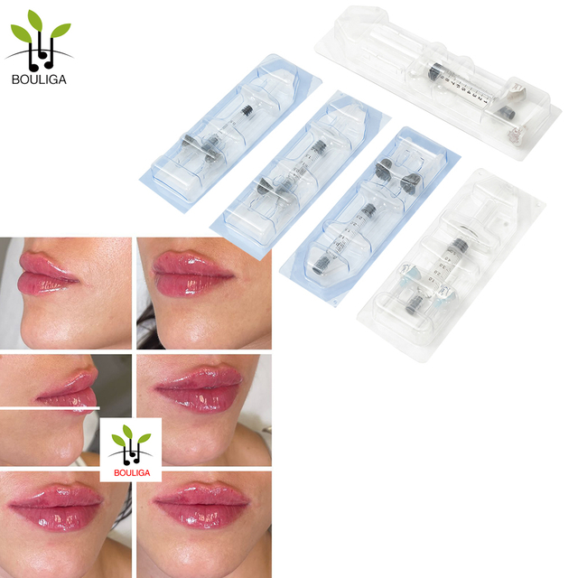Güzel Dudaklar için Bouliga Çapraz Bağlantılı Hyaluronik Asit Dolgu 1ml 2ml 5ml Dermal Dolgu 